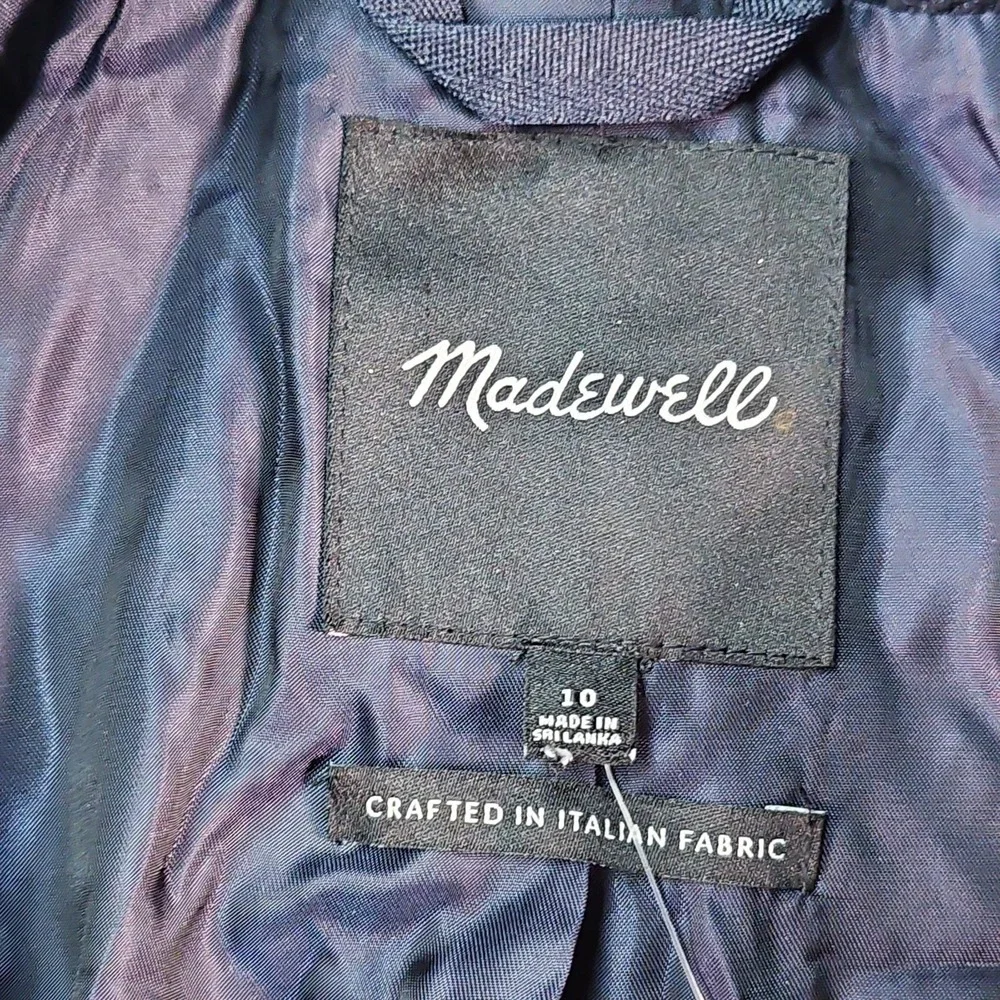 Madewell Coat Womens 10 The Gianna Plaid Insuluxe Overcoat Trench Wool Cashmere